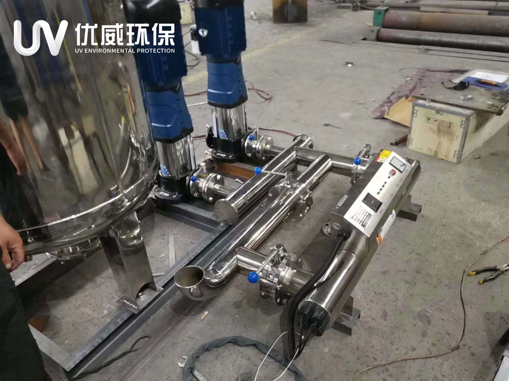 養殖廠紫外線消毒器安裝完成